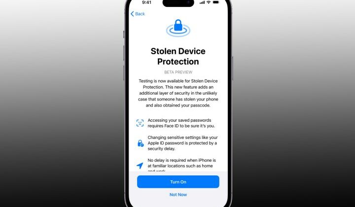 iOS 17.3 bổ sung tính năng Bảo vệ thiết bị bị đánh cắp