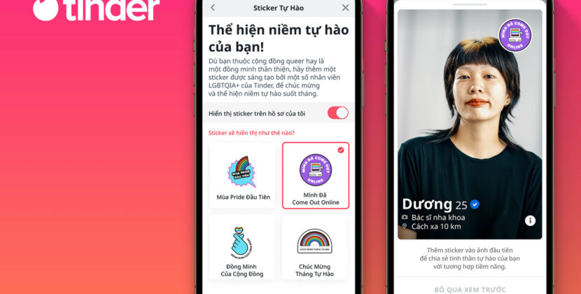 Tinder tung bộ sticker ủng hộ cộng đồng LGBTQ+