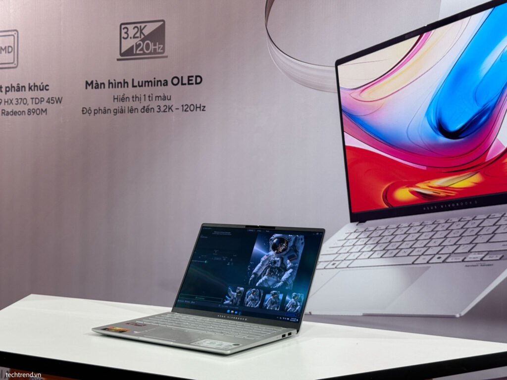 ASUS giới thiệu laptop AI Vivobook S 14 (M5406) chạy chip AMD Ryzen AI 9 NPU 50 TOPS