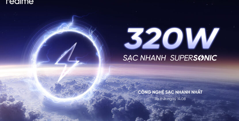 Realme giới thiệu sạc nhanh SUPERSONIC 320W, sạc đầy pin trong 4 phút