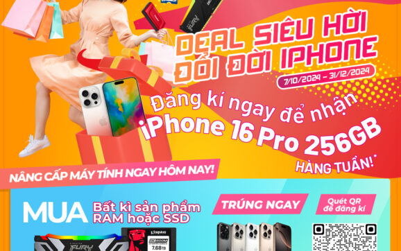 Khởi động chương trình "Deal siêu hời, đổi đời iPhone" từ Kingston