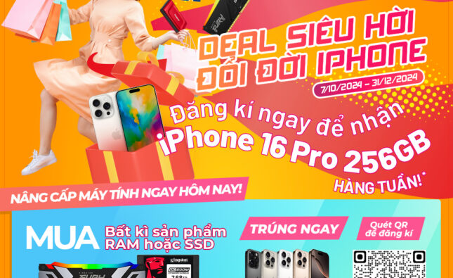 Khởi động chương trình "Deal siêu hời, đổi đời iPhone" từ Kingston