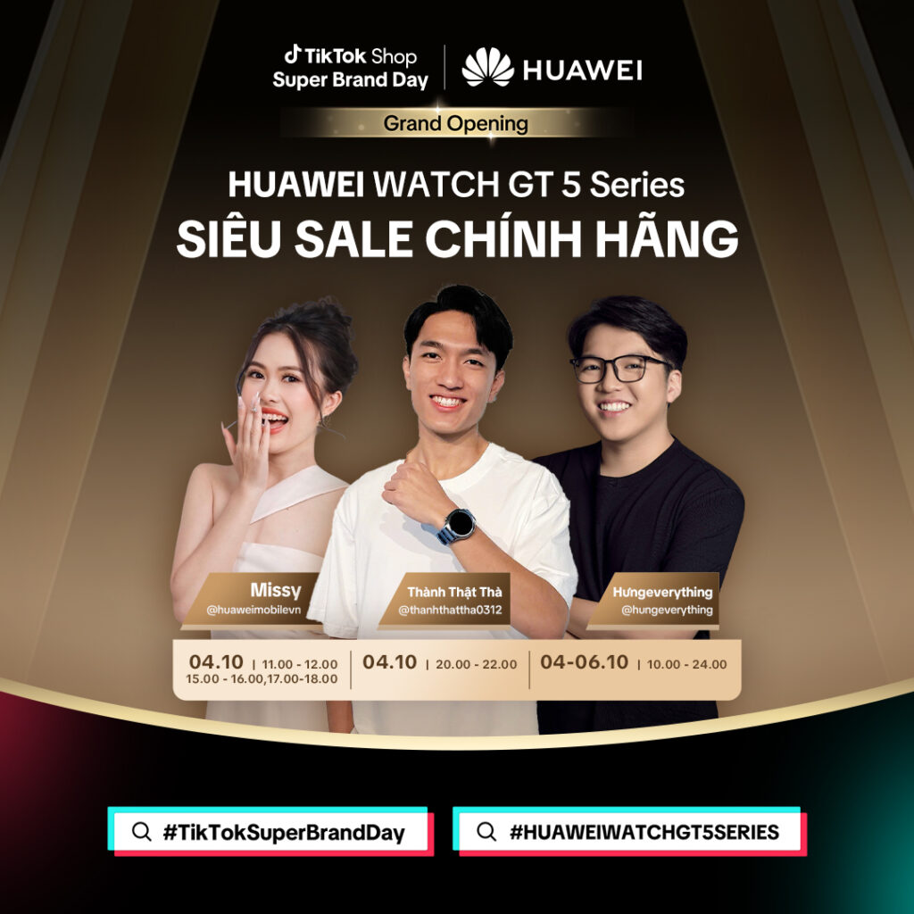 Huawei mở gian hàng trên TikTok Shop