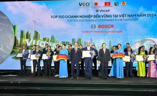 Bosch Việt Nam vào top 100 doanh nghiệp sản xuất bền vững tại chương trình CSI 2024