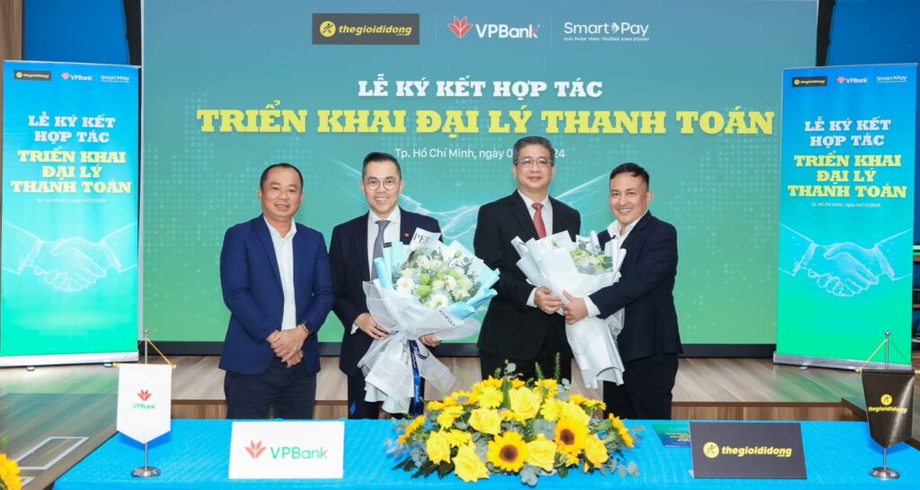 VPBank hợp tác Thế Giới Di Động triển khai đại lý thanh toán trên toàn quốc