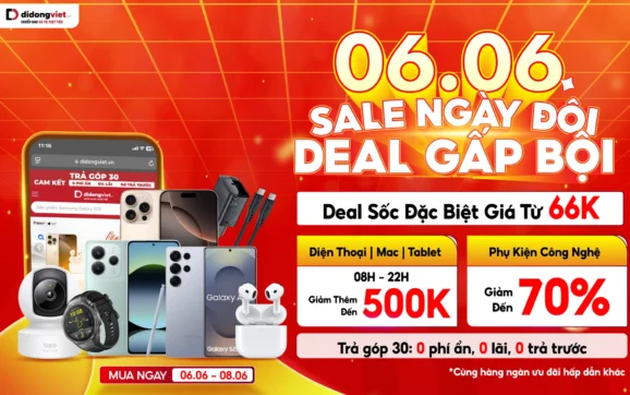 Di Động Việt triển khai chương trình khuyến mãi từ ngày 6/6 đến 8/6