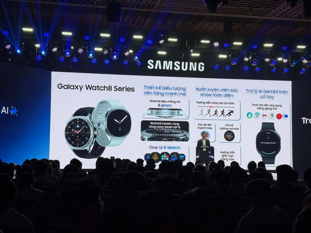 Samsung giới thiệu Galaxy Watch8 Series với thiết kế mới và các tính năng hỗ trợ sức khỏe nâng cao