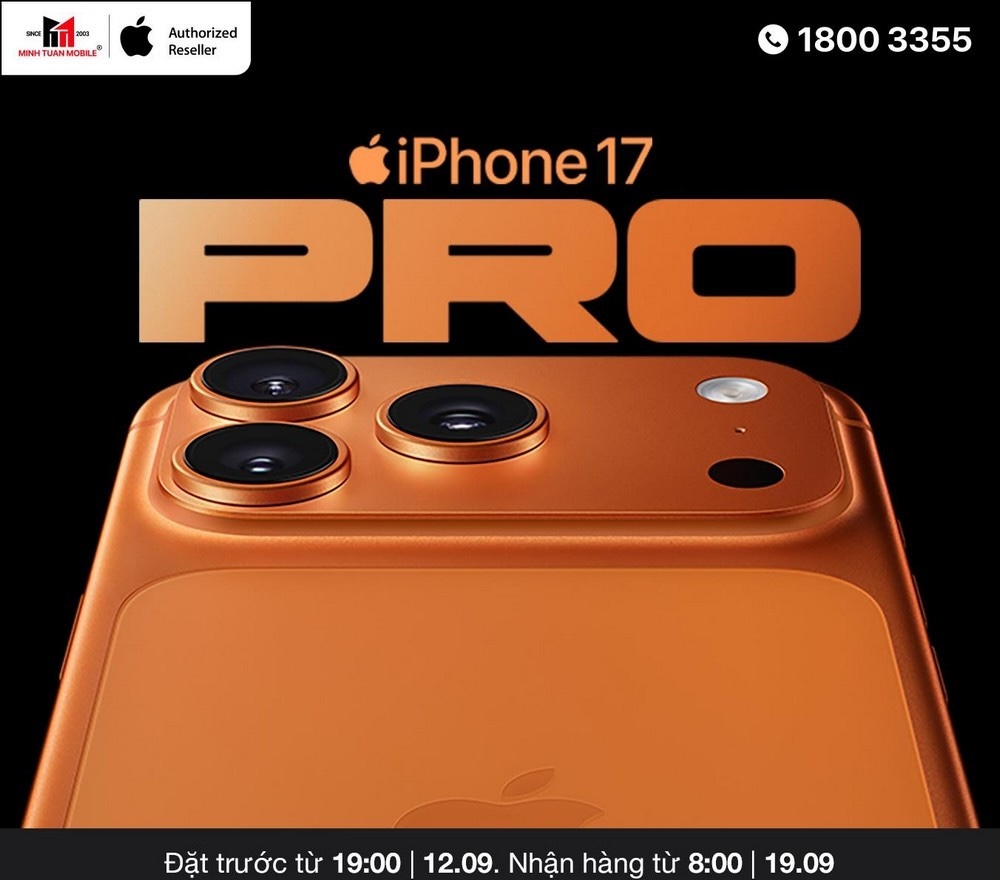 Minh Tuấn Mobile mở đăng ký thông tin iPhone 17 và iPhone Air chính hãng
