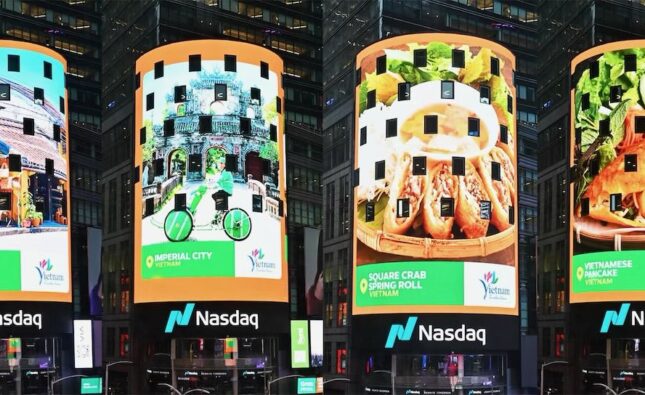 Grab quảng bá hình ảnh Việt Nam tại Quảng trường Thời Đại, New York