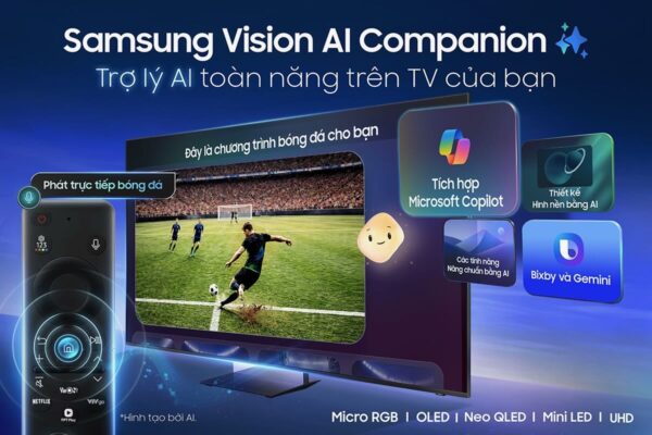 Samsung ra mắt bộ đôi AI TV mới, mở bán độc quyền tại Điện máy Xanh