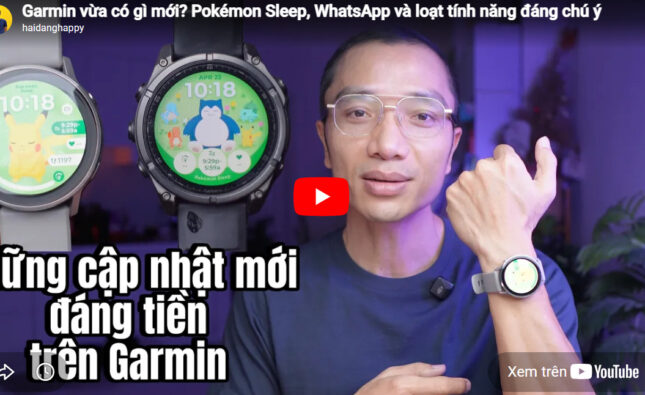 Garmin vừa có gì mới? Pokémon Sleep, WhatsApp và loạt tính năng đáng chú ý