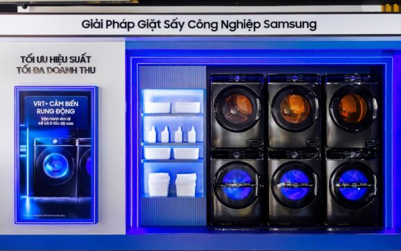 Samsung gia nhập thị trường giặt sấy Việt Nam, hướng vận hành thông minh và bền
