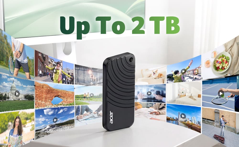 Acer ra mắt SSD di động PA100, tốc độ đọc 560 MB/s, dung lượng tối đa 2 TB